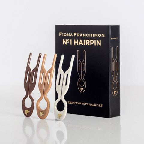 Fiona Franchimon - No. 1 Hairpin Milano Collection - Cream White, Mochaccino and Smooth Caramel (3 per box)